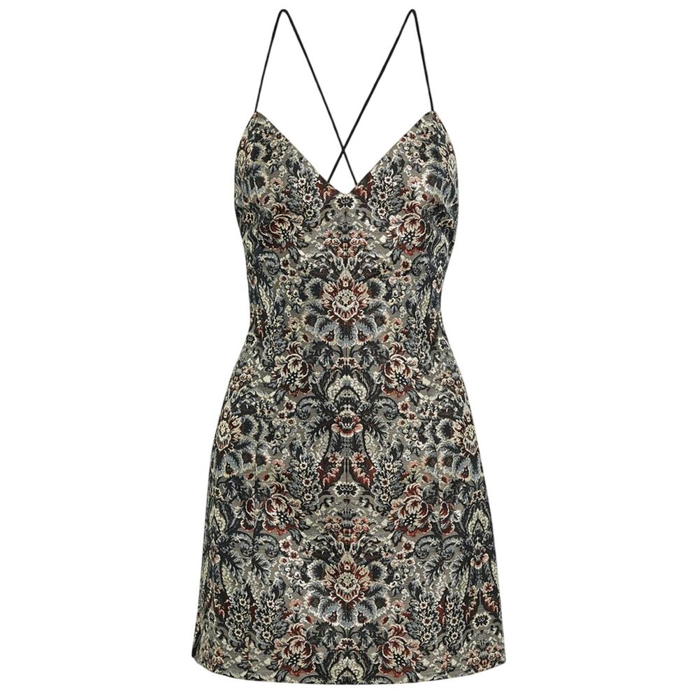 Olivia Metallic Multicolor Tayla Mini Dress Size 2
